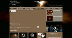 Desktop Screenshot of kolkataastronomycentre.com