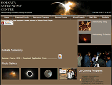Tablet Screenshot of kolkataastronomycentre.com